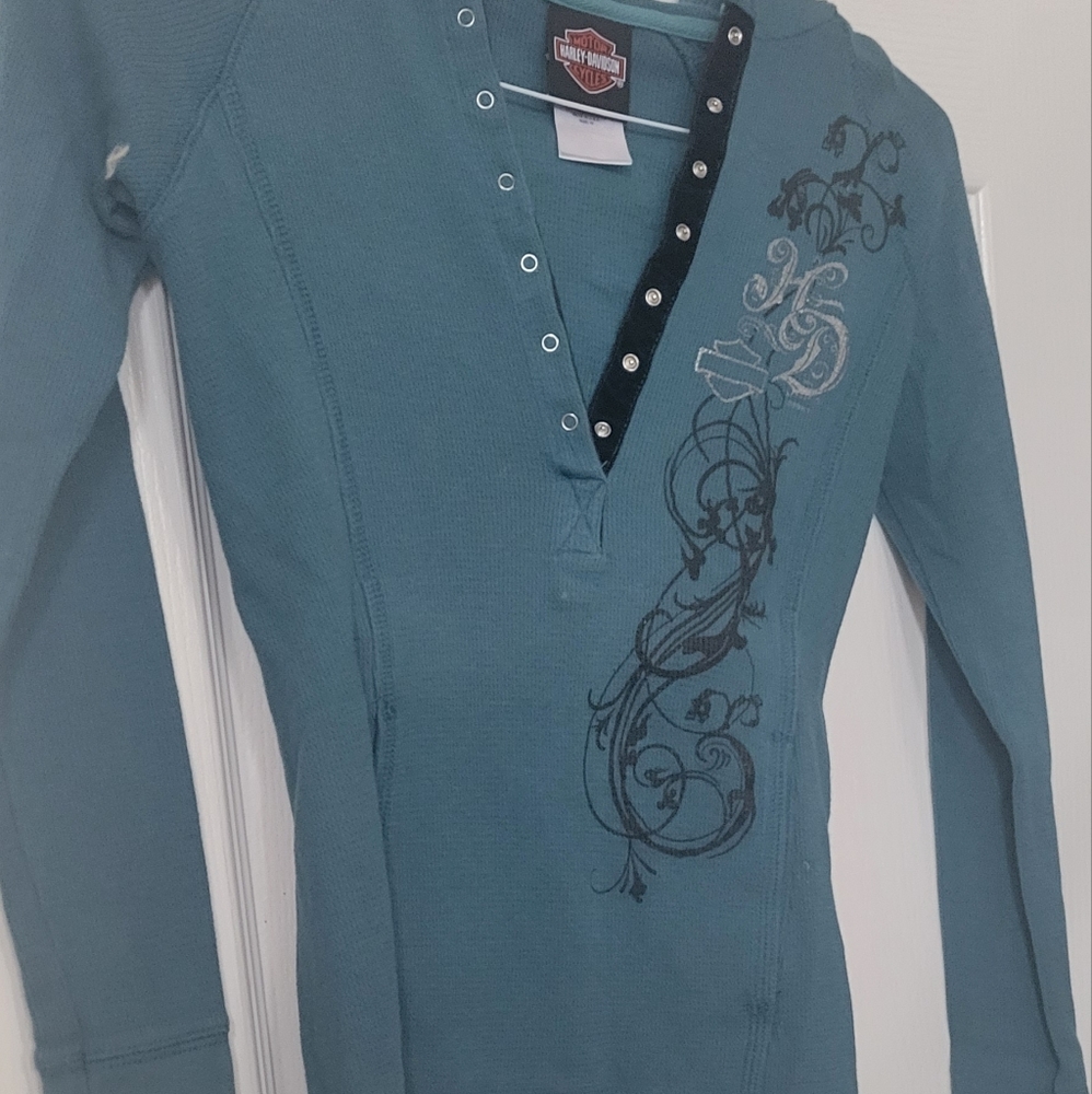 Harley Davidson Ladies Thermal Hoodie